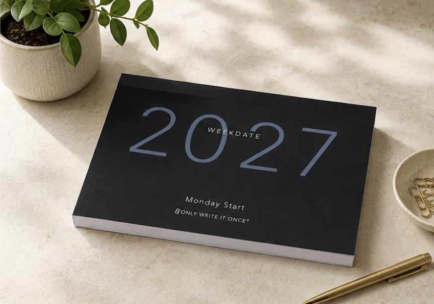 2027 WeekDate dated weekly paper planner