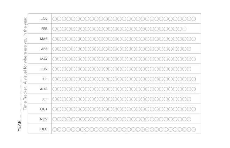 WeekDate Whenever weekly paper planner — Time tracker page